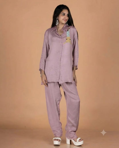 Chinon Co-Ord Set with Novelty Motif Embroidery & Collared Tunic